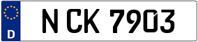 Trailer License Plate